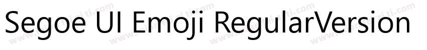 Segoe UI Emoji RegularVersion 140字体转换
